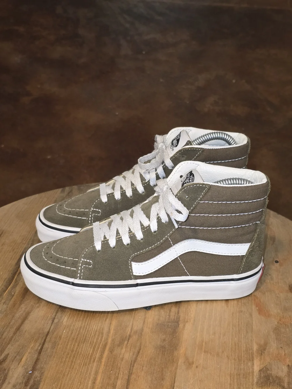 VANS Sk8-Hi Bungee Cord Olive Green High Top Sneakers M 3.5 W 5